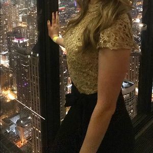 Gold glitter jumpsuit